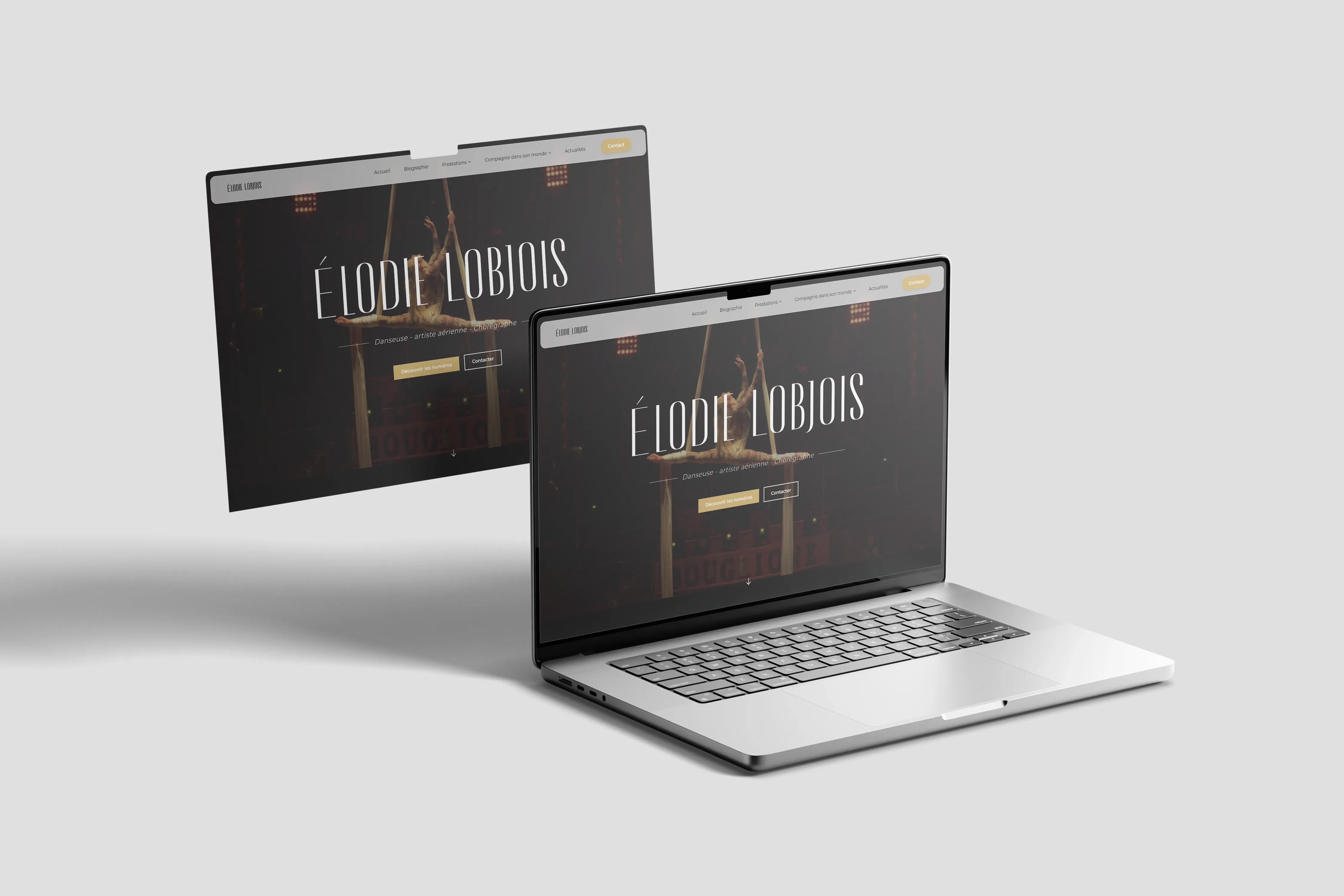 Elodie Lobjois - Site vitrine créatrice mode et identité visuelle