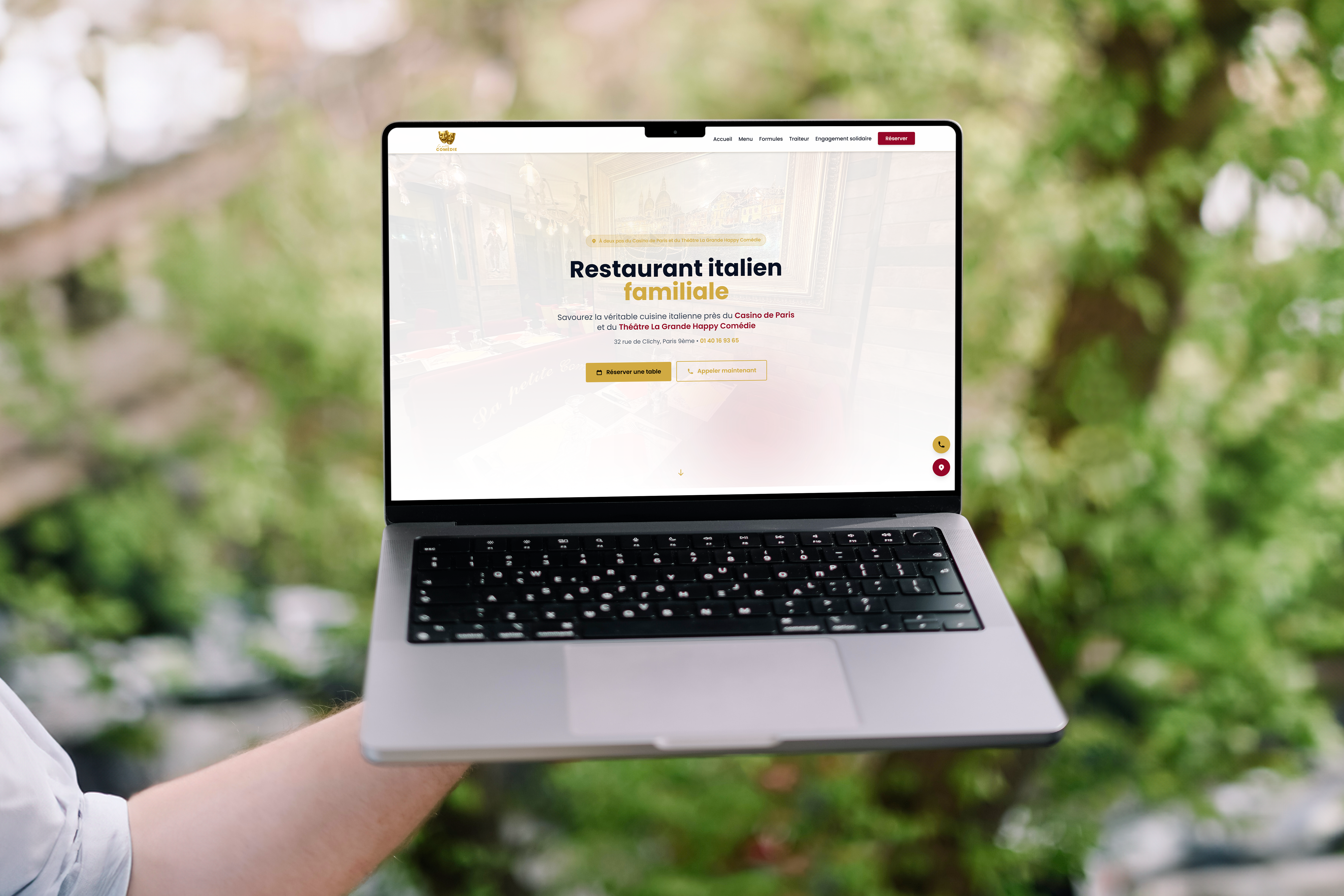 La Petite Comedie - création site restaurant & SEO local