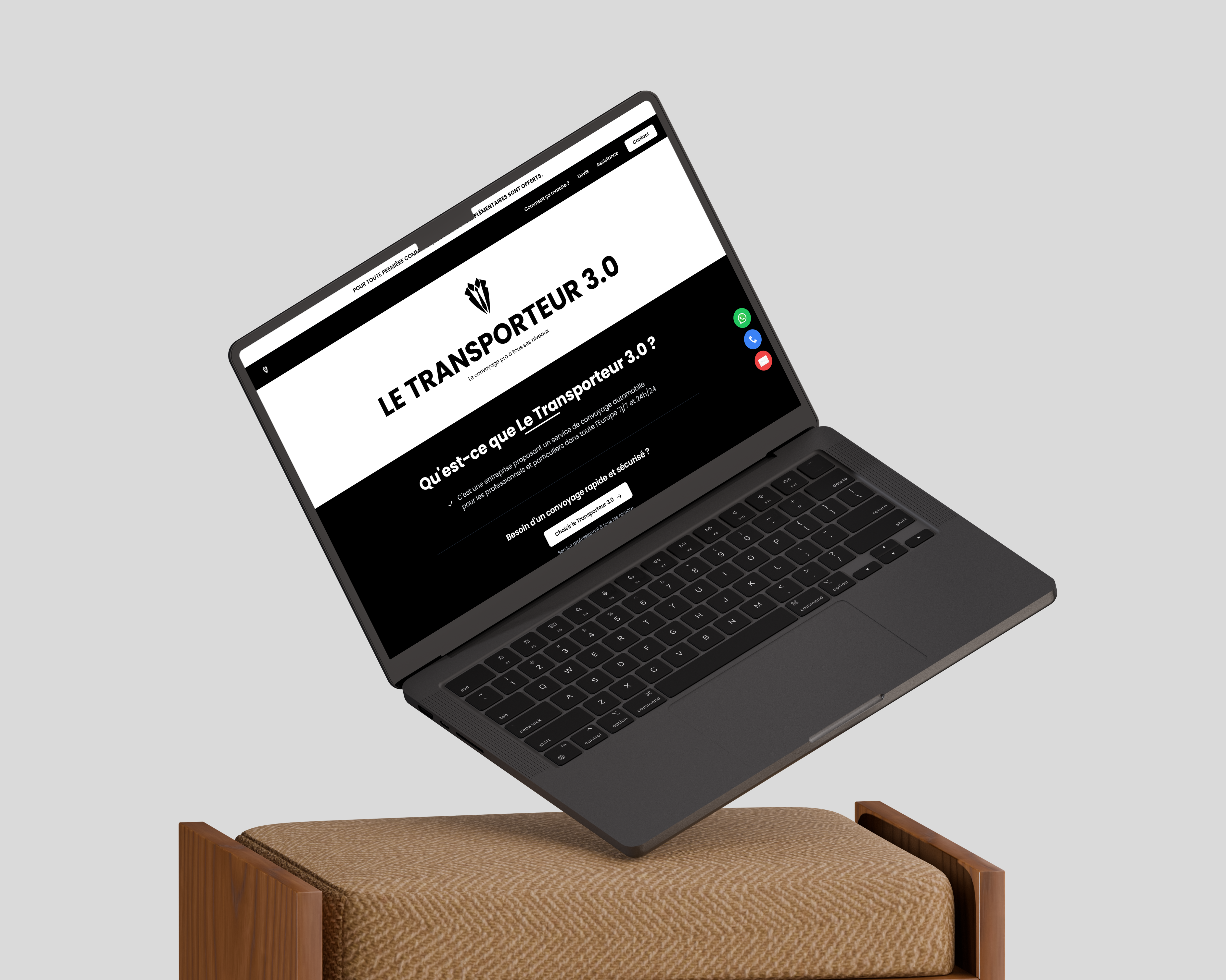 Le Transporteur 3-0 - Site web agence de convoyage & SEO