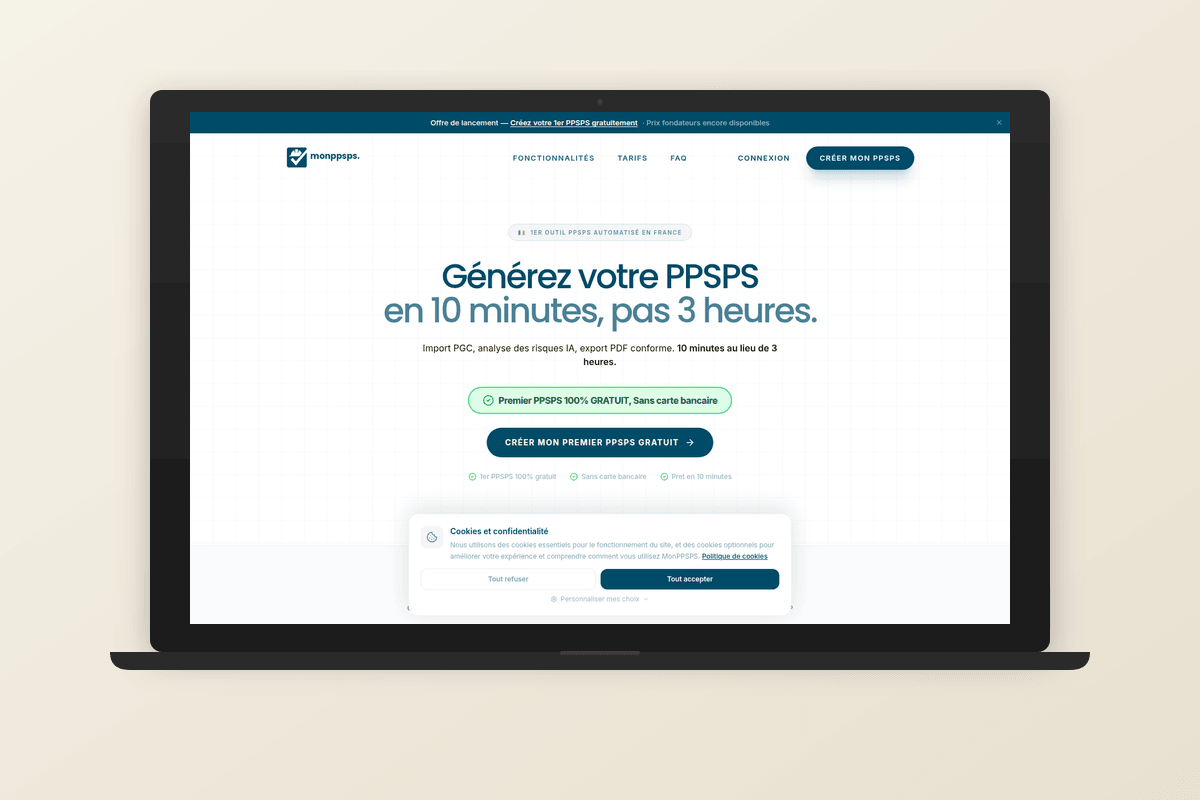Mon PPSPS – plateforme SaaS & automatisation de documents