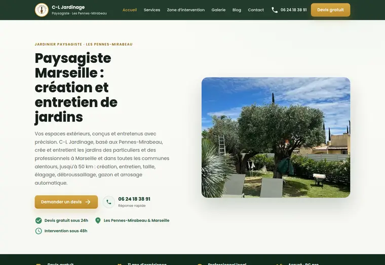 Le site de C-L Jardinage