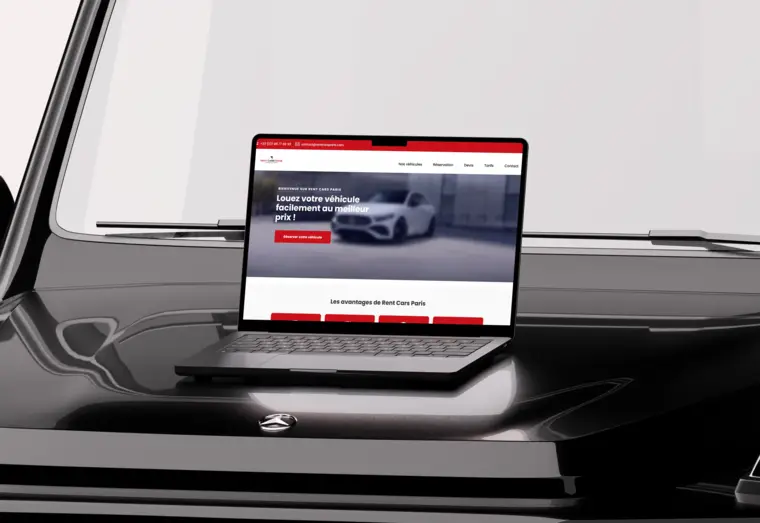 Le site de Rent Cars Paris