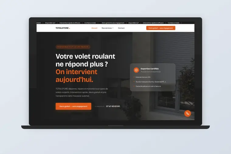 Le site de TotalStore