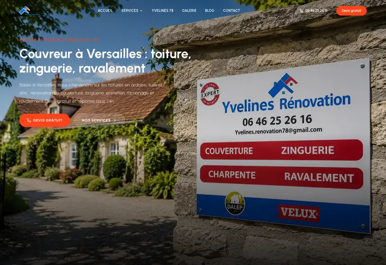 Le site de Yvelines Rénovation