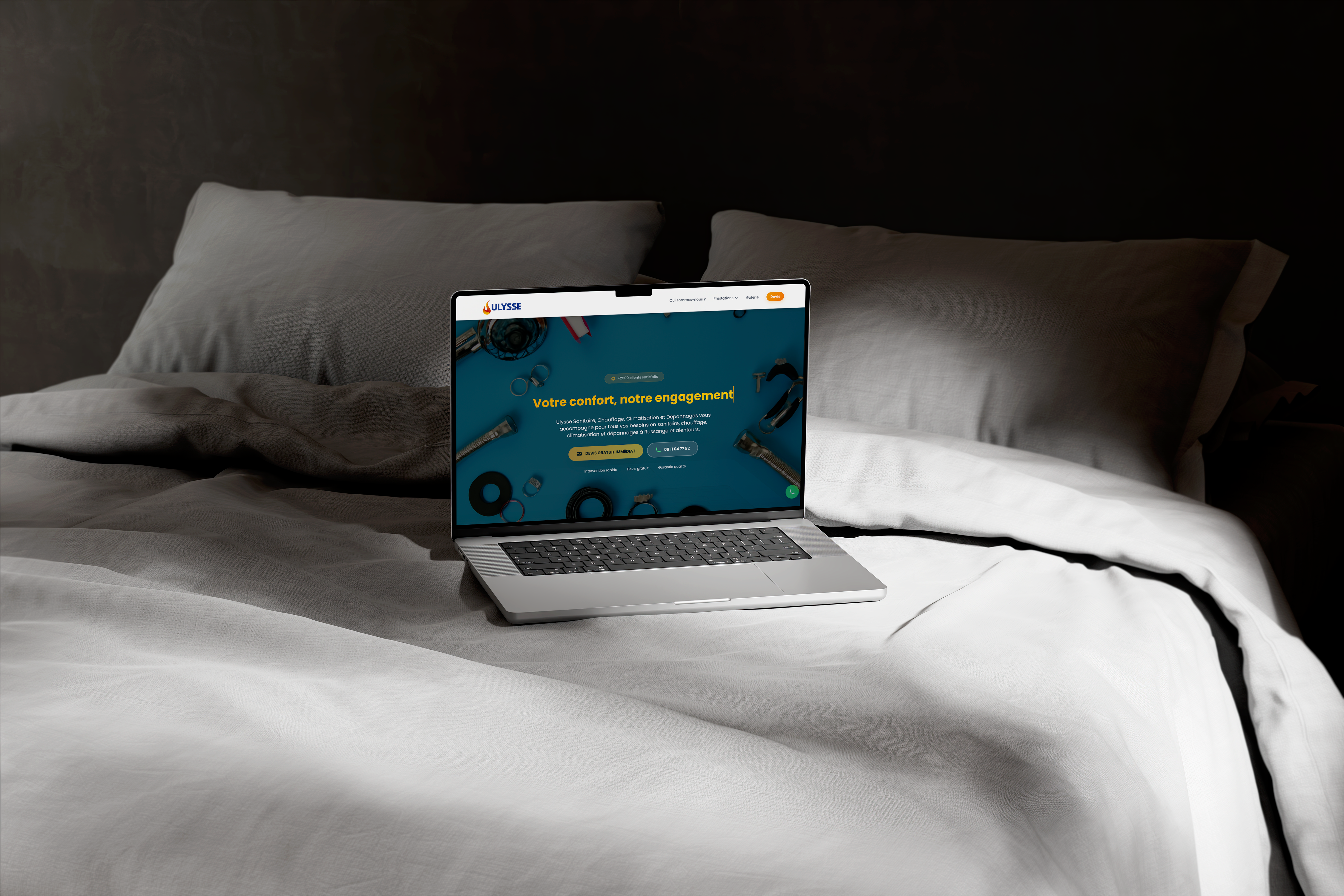 Ulysse Chauffage Sanitaire - création site & SEO local